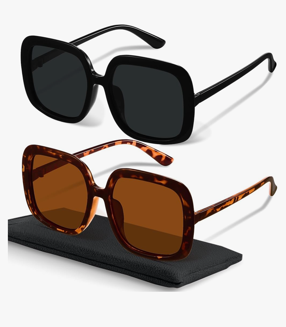 miyya Oversized Polarized Sunglasses Women, Trendy Retro Sun Glasses for Women 2025, Oversized Shades