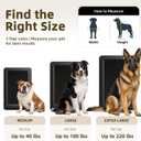 URSPET XL Dog Door for Door, 2-Flap Insulated, Steel Frame, Black, X-Large