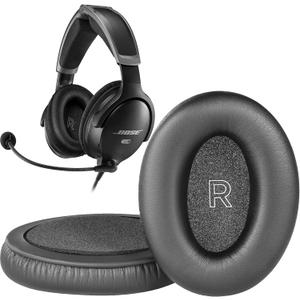 A30 Ear Pads Replacement Earpads Ear Cushion Cups Muffs Parts Cover Compatible with Bose A30 Aviation Headset. (Black)