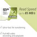 Silicon Power 32GB 3D NAND High Speed MicroSD Card with Adapter