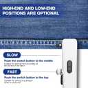 Handheld Sewing Machine - Portable Mini Sewing Machine with Accessories Kit for Beginners DIY (white)