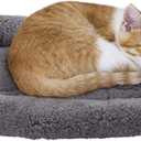 LESYPT Cat Bed 15" x 10" Non-Slip Pet Bed for Curled Sleep, Machine Washable Indoor Cat Mat for Crate Carrier Tree Windowsill, Size S