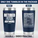 Retirement Gifts for Men 2025 - Retired Not My Problem Anymore - Funny Retired Tumbler for Men, Him, Father, Husband, Coworkers - Happy Retirement Gifts, Navy Tumbler 20 Oz (Navy 20Oz 2025)