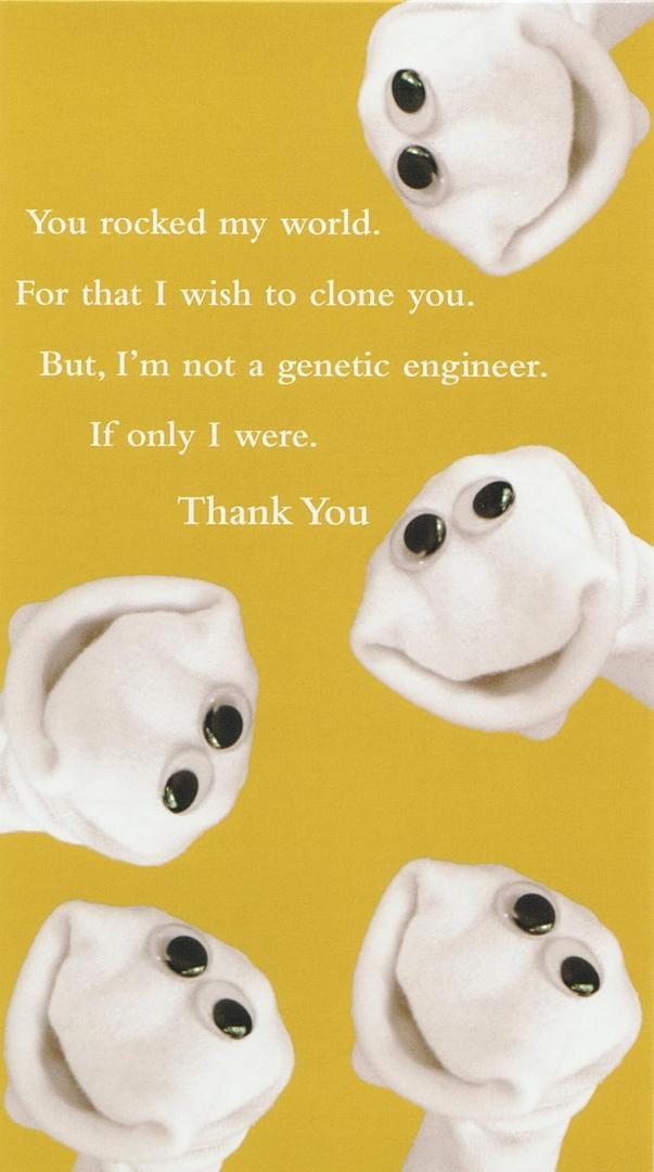 Thank You Clone Sock (6-Pack) Greeting Cards