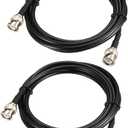 uxcell RG58 Coaxial Cable with BNC Male to BNC Male Connectors 50 Ohm 6.6 ft 2pcs