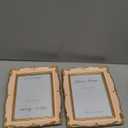 Covzoe 2 Pack 5x7 Vintage Picture Frame, Antique Pink Photo Frame with Gold Trim, Fancy Display Frames for Tabletop or Wall Decor, Horizontal or Vertical