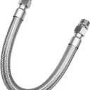 Industrial-Grade Stainless Steel 3/4" Compressor Jumper Hose, 3/4" NPT male20" Length750F450 PSIBoth Sides Fittings Rotate Freely
