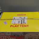 SYNCFUN Play Tent for Kids,Indoor & Outdoor Tent with Blanket,LED Lights & Flags for Toddler,Spacious 51*35*52 Inch,Playhouse for Kids,Ideal Private Space for Reading & Play for Boys & Girls Age 3-7 (Gray)