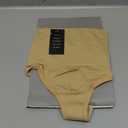 Werena Tummy Control Thong Shapewear for Women Seamless Shaping Thong Panties Body Shaper Underwear (Small, 01# Beige-mid Waisted(has Boning))