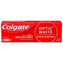 Colgate Optic White Stain Fighter Teeth Whitening Toothpaste, Anticavity Fluoride Toothpaste for Whitening Teeth, Helps Remove Daily Surface Stains, Clean Mint Paste, 4.2 oz
