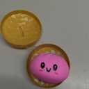 Dumpling Squishies, Large Dumpling Squishy, Mystery Jumbo DumplingSquishy,Food Steamer Stretchy Desk Toys, Cute Anxiety Relief Fidget Toy, Soft Squeeze Decompression Dough for Adults (Pink with Eyes)