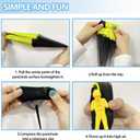 2 x 4PCS Free Throwing Parachute, Outdoor Toss It Up Flying Toys for Kids, No Assemble or Batteries Required