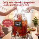 KIKCOIN 2 Gallon LARGE Glass Drink Dispenser with Stand & Leak-Proof Spigot (EXP 09/29/26)