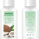 DincherBel Cool Mint Coconut Mouthwash, 1.2 oz Portable Mouthwash Bottles for Travel Toiletry Kits - Pack of 48
