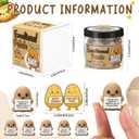 Gejoy 60 Pcs Emotional Comfort Potato Affirmation Card Jar with 5 Mini Potato Figurines Positive Motivational Birthday Gifts Farewell Leaving Gift for Coworkers Colleague Staff Women Men
