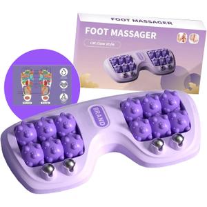 Portable Double Foot Massage Roller, Three Massage Techniques for Relieve Pain from Plantar Fasciitis, Tight Muscles & Sore Feet, Portable Reflexology Tool, foot roller massage, Christmas gift