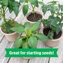 Back to The Roots Organic Seed Starting, Compressed Block expands to 12 Quarts, Made for Herbs, Veggies, Flowers