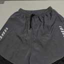 Men's Quick Dry Swim Trunks, Two Layers Gym Running Shorts, Gym Shorts with Drawstring for Swim and Water Park, Small