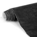Suede Wrap Self-Adhesive Black Suede Car Interior Wrap 17in x 70in Microfiber Felt Fabric for Dash Headliner Console  Stretchable, Heat-Resistant Car Console Fabric for Auto Interior Makeover