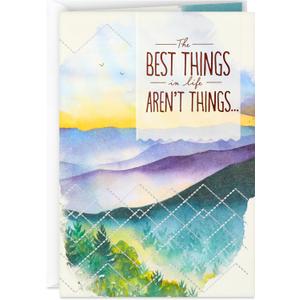 Hallmark Birthday Card (Watercolor Mountains)