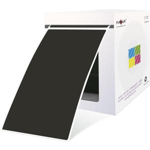 PARLAIM 5 x 3 Inch Black Rectangular Color Coding Stickers, Square 250pcs Color Code Inventory Labels for Office Files (12.7cm x 7.6cm)