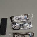 REAVEE Oversized Square Reading Glasses Oprah Style for Women, Blue Light Blocking Large Frame Computer Readers Spring Hinge (Black/Leopard/Grey Leopard) +2.5