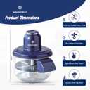 Automatic Grape Peeler Machine, Electric Garlic & Cherry Tomato Peeler for Small Fruits Peeling Tool for Home Kitchen (Blue)