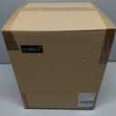 Graphite Black Semi Flush Mount Light, 9.8"x9.5" Modern Dome Ceiling Fixture with Clear Inner Glass Globe, E26 Socket for Bedroom, Hallway, Entryway  Graphite Black