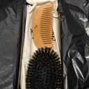 Belula 100% Boar Bristle Hair Brush Set (Medium). Soft Natural Bristles for Thin and Fine Hair. Restore Shine And Texture. Wooden Comb, Travel Bag and Spa Headband Included!