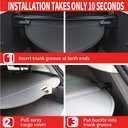 Marretoo 2023 2024 2025 2026 for Honda CRV Cargo Cover (Include Hybrid) for Honda CR-V Accessories Black Retractable Trunk Cover Security Shield Shade
