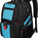 YOREPEK Travel Backpack, Extra Large 50L Laptop Backpacks for Men Women, Water Resistant College Student Bookbag Airline Approved Business Work Bag with USB Charging Port Fits 17 Inch Computer, Blue
