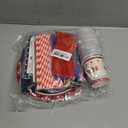 250th Anniversary Party Supplies Patriotic Party Decorations Set 4th of July Banner Disposable Red White and Blue Plates and Napkins 1776-2026 Paper Cups American Flag Tablecloth for Memorial Day