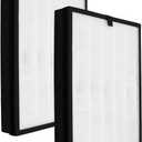 2 Pack 400 Replacement Filter Compatible with 400 Air Purifier, 3-in-1 Filter Replacement, 4-Stage Filtration Activated Carbon