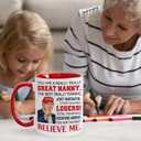 2 x Valentine Day Gift for Nanny, Nanny Gifts for Grandma, Best Nanny Present From Granddaughter, Grandson for Christmas, Birthday, Mothers Day, Funny Nanny Gifts Idea, Nanny Ceramic Mug 11Oz