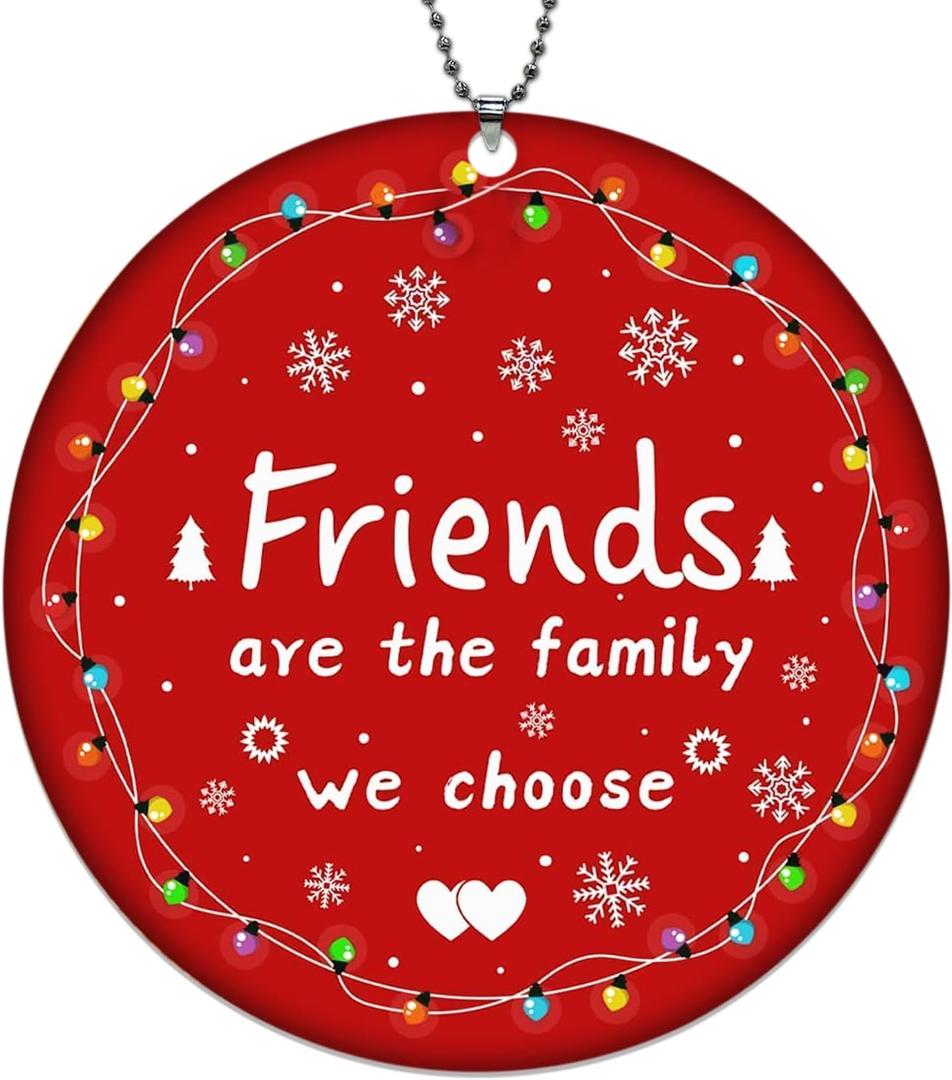 Friends Ornaments, Friends are The Family We Choose, Best Friend Christmas Ornament, Friend Ornaments for Women, Friendship Ornament, Friendship Gifts for Women