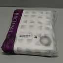 jinchan White Linen Textured Curtains 90 Inch Long 2 Panels for Living Room Grommet Top Light Filtering Window Drapes for Bedroom