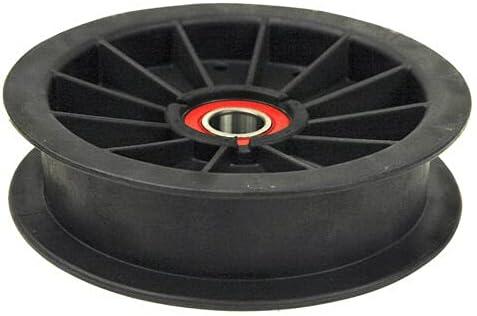 Flat Idler Pulley 5-7/8" Diameter Replacements for Hustler Fastrak Mower, Part Number 784504, Replaces for Hustler 784504 Exmark 109-0977 Toro 109-0977, Fits Fastrak and Mini Fastrak