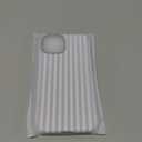 Jusy Compatible with MagSafe Striped Phone Case for iPhone 13/14, Cute Aesthetic Magnetic Soft TPU and Hard PC Protective Phone Cover for Women GirlsMatte - Antique White