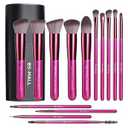 BS-MALL Makeup Brushes 14 pcs Makeup Tools Kit Premium Synthetic Powder Foundation Contour Concealers Lip Brushes with Makeup Sponge & Eyeshadow Applicator Kit