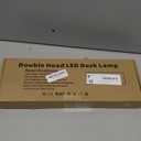 Voncerus LED Desk Lamp for Home Office, Double Head Architect Light with Clamp, Computer Monitor Clip on Light, 3 Modes and 10 Brightness, Adjustable Flexible Goose-Neck, Table Task Lamp, Black