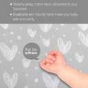 Bassinet Sheets Fit for Graco Pack 'n Play Day2Dream Travel Bassinet(not playard) and Munchkin Brica Baby Travel Pod, 2 Pack, 100% Jersey Cotton Fitted Sheets, Gray Print for Baby