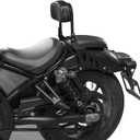 Motorcycle Sissy Bar Backrest for Honda Rebel 1100 CMX1100 CM1100 2021 2022 2023 2024 2025 2026 Detachable Driver Passenger Back Rest Upright Rear Seat Leather