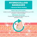 32PCS Hydrocolloid Blister Bandages for Feet Waterproof Hydrocolloid Bandages, Gel Blister Pads for Heel & Toe, Blister Cushions for Prevention & Faster Recovery (32PCS-Variety Pack)
