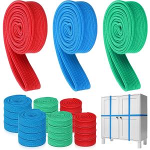 48 Pack Variety Extra Large Moving Rubber Bands 42" 36" and 30" Rubber Straps Supplies for Moving Pallets and Blankets