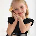 Sinhoon Toddler Girl Tulle Dress Summer Ruffle Sleeveless Baby Girl Fashion Casual Dresses 8Y