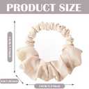 Heatless Curling Scrunchie and Soft Headband, No-Heat Hair Roller for Long Hair (Beige)