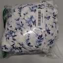 BLENCOT Womens Casual Square Neck Long Sleeve Boho Floral Midi Dress Print Side Split Dresses (Medium,White)