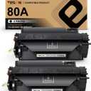 TESEN CF280A Toner Cartridge Replacement for HP 80A 80X CF280A Toner Cartridge Toner Black for HP Laser Pro 400 M401N M401DN M401DNE M401DW MFP M425 M425DN M425DW Printer 2-Pack