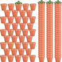 Hoolerry 120 Pcs (incomplete set) 3 Inch Terracotta Pots Mini Clay Flower Pots with Drainage Hole, Succulent Planters for Indoor Outdoor Plants DIY Crafts Home Garden, Small