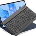 Bluetooth Keyboard for iPad 10th Generation, iPad Pro 13/12/11/10/9/8/7 inch, iPad Air 13/11th Gen, iPad mini, Samsung Xiaomi Tablets, etc. - Slim Wireless Portable Travel Office Computer Accessories (Black)